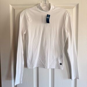 NWT Hollister White Mockneck